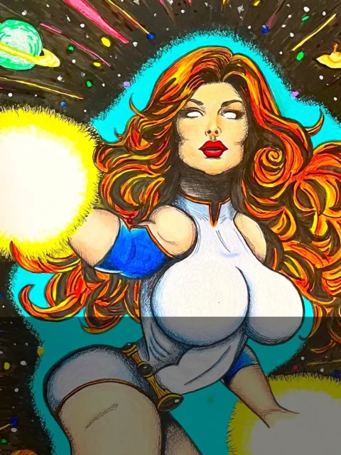 Alternative view of Infinia Art Fantasy Art Print from Ward TCG