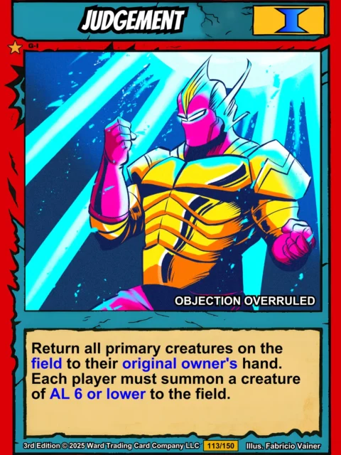 Alternative view of Judgement Canvas Wall Art from Ward TCG