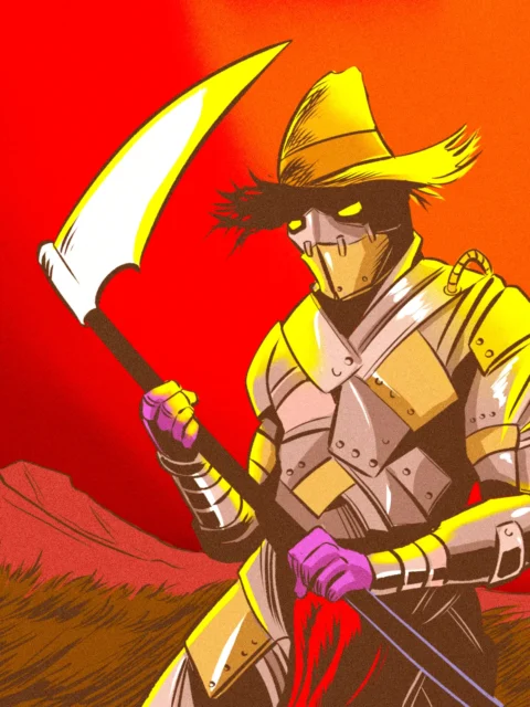 Alternative view of Junk Scarecrow Art Gallery Canvas Print from Ward TCG