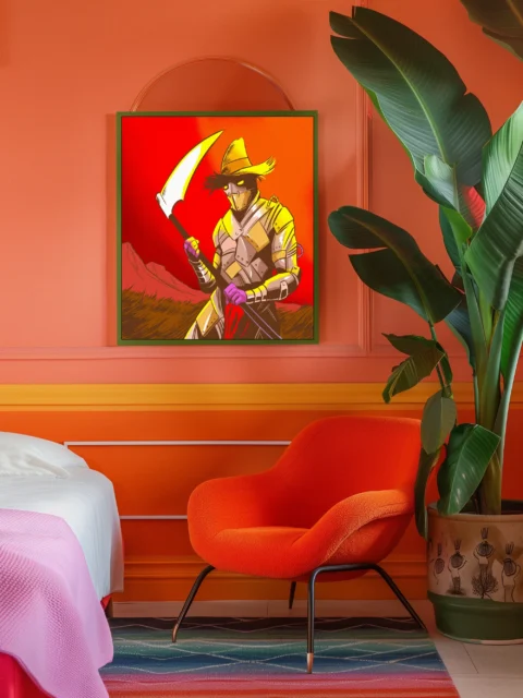 Junk Scarecrow Art Gallery Canvas Print from Ward TCG