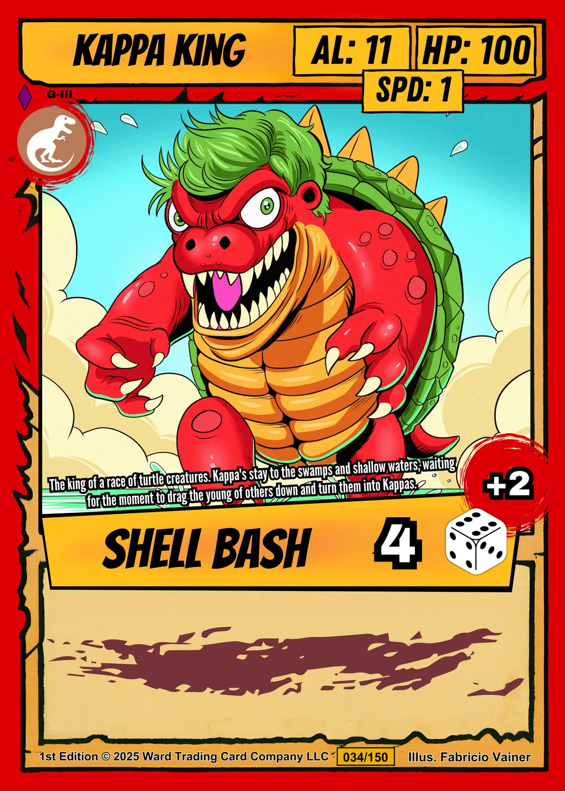 Kappa King Fantasy Canvas Print from Ward TCG - Image 2