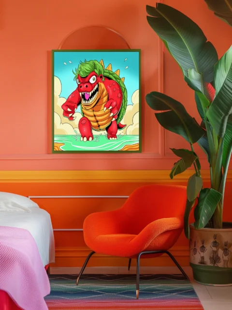 Kappa King Art Fantasy Canvas Print from Ward TCG