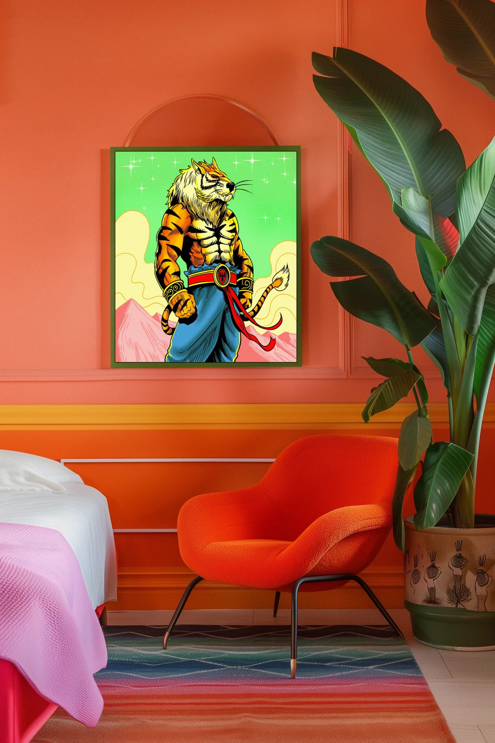 Kendo Tiger Art Canvas Print from Ward TCG - Image 5
