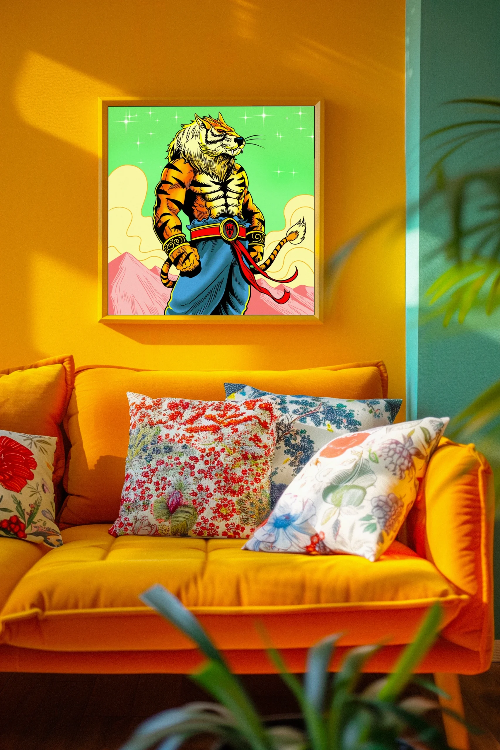 Kendo Tiger Art Canvas Print from Ward TCG - Image 4