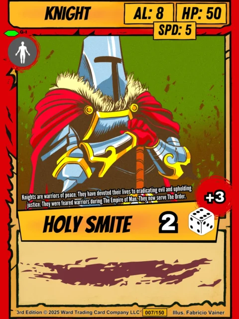 Alternative view of Knight Canvas Print from Ward TCG