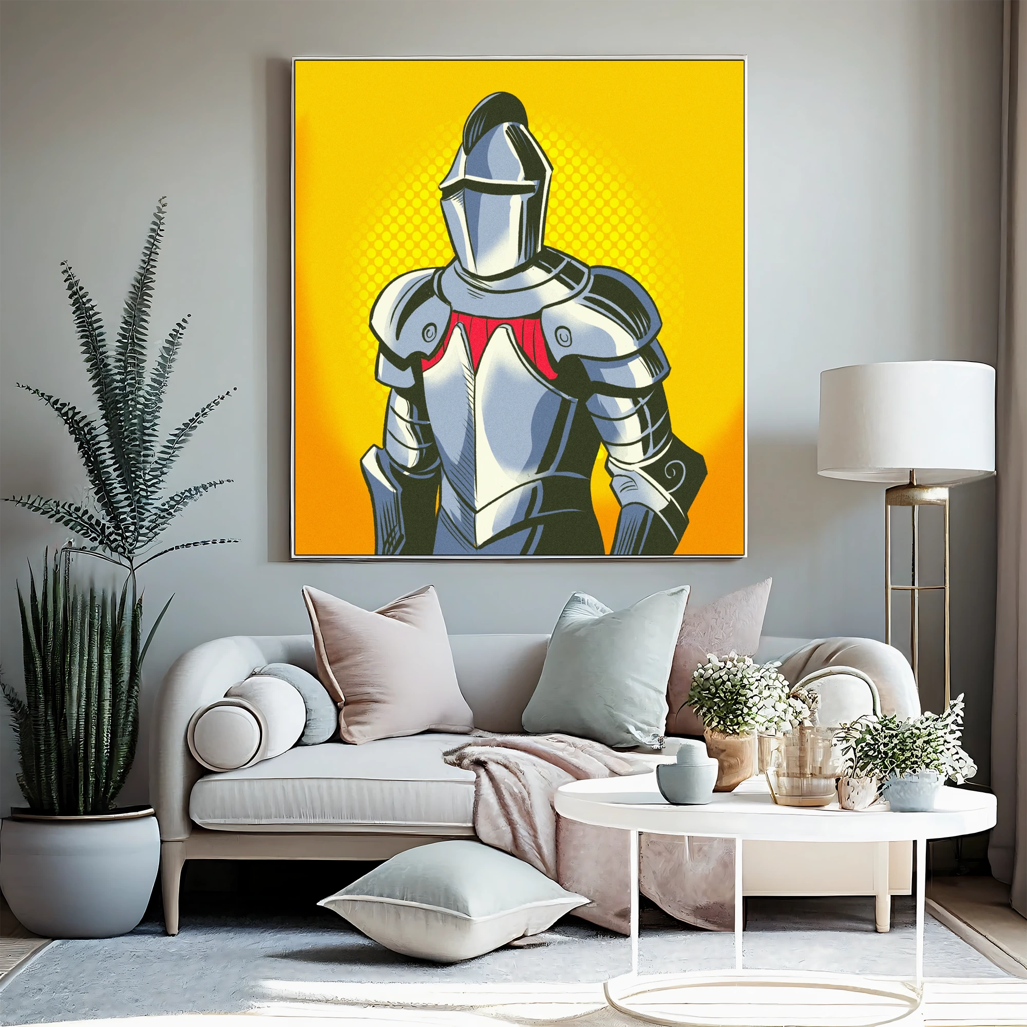 Knight Armor Art Fantasy Canvas Print from Ward TCG