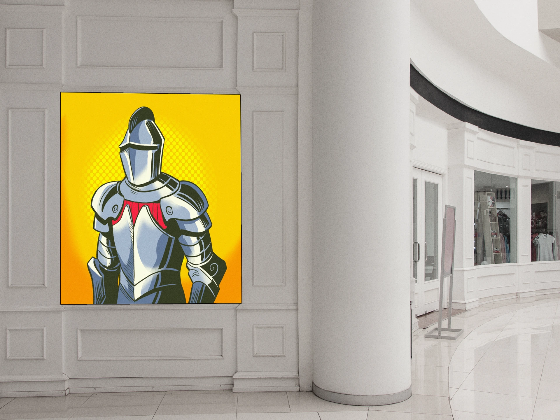 Knight Armor Art Fantasy Canvas Print from Ward TCG - Image 4