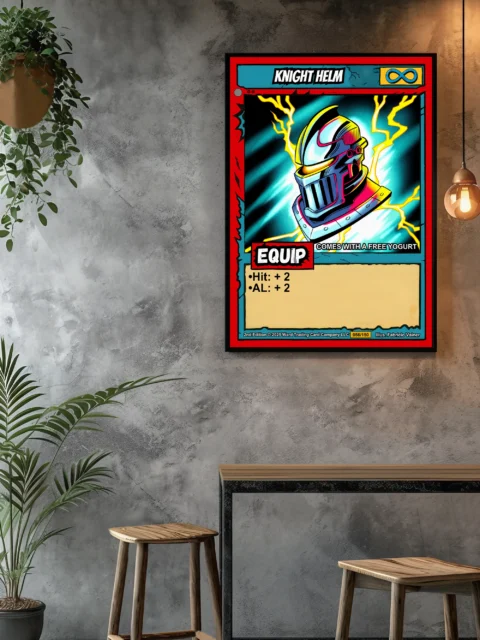 Knight Helm Gallery Canvas Print from Ward TCG