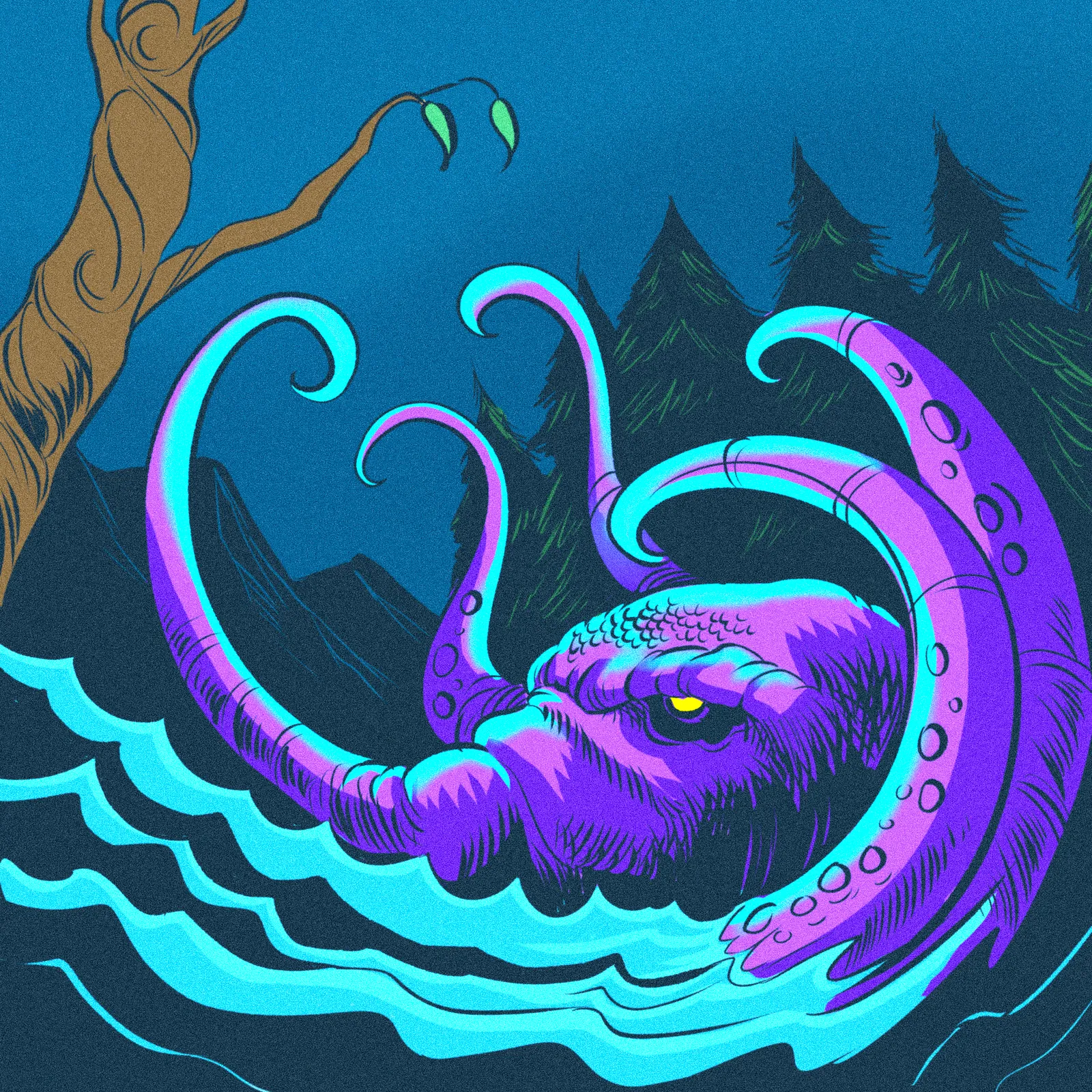 Kraken Art Fantasy Wall Art from Ward TCG - Image 2