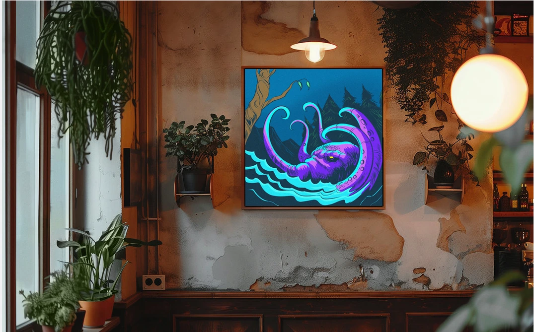 Kraken Art Fantasy Wall Art from Ward TCG - Image 3