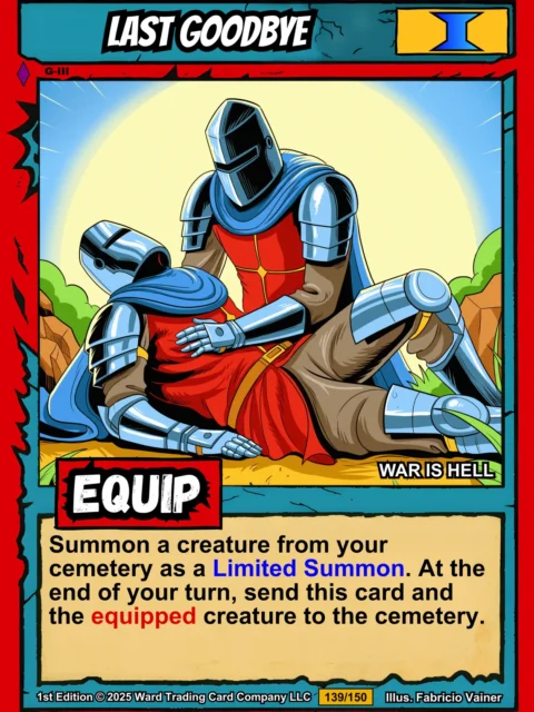 Alternative view of Last Goodbye Fantasy Canvas Artwork from Ward TCG