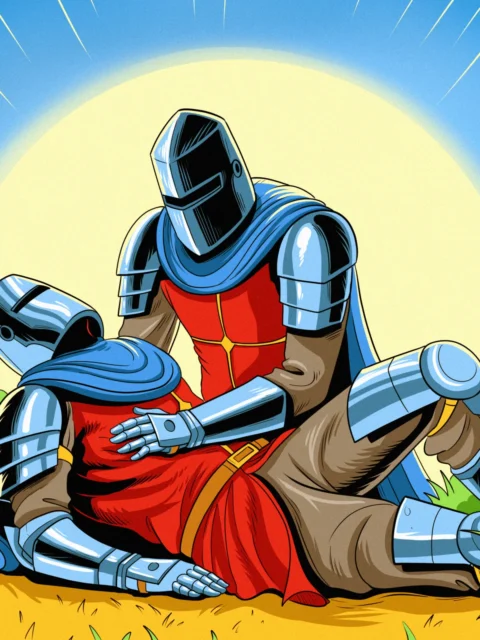 Alternative view of Last Goodbye Art Fantasy Canvas Artwork from Ward TCG