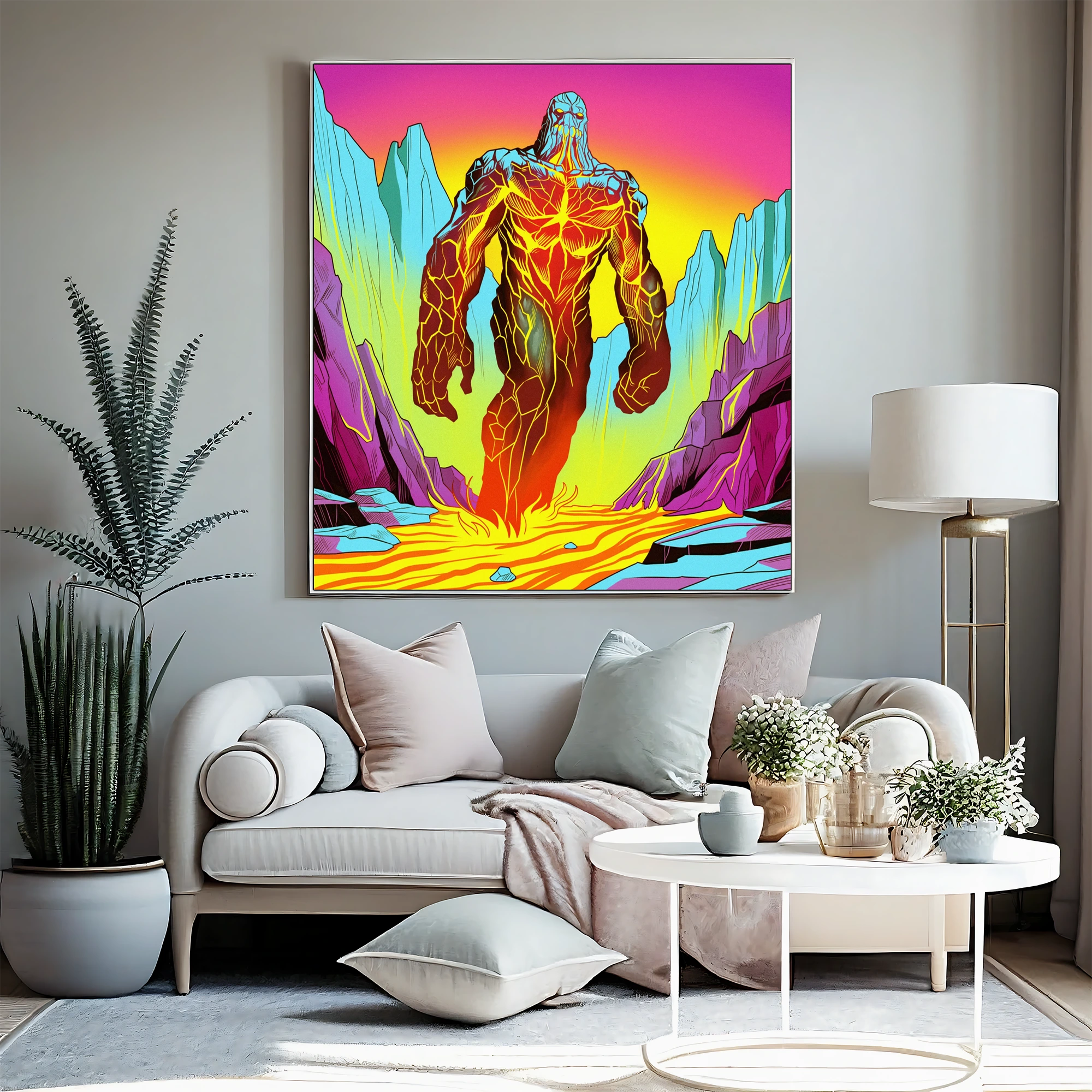 Lava Golem Art Fantasy Wall Art from Ward TCG - Image 4