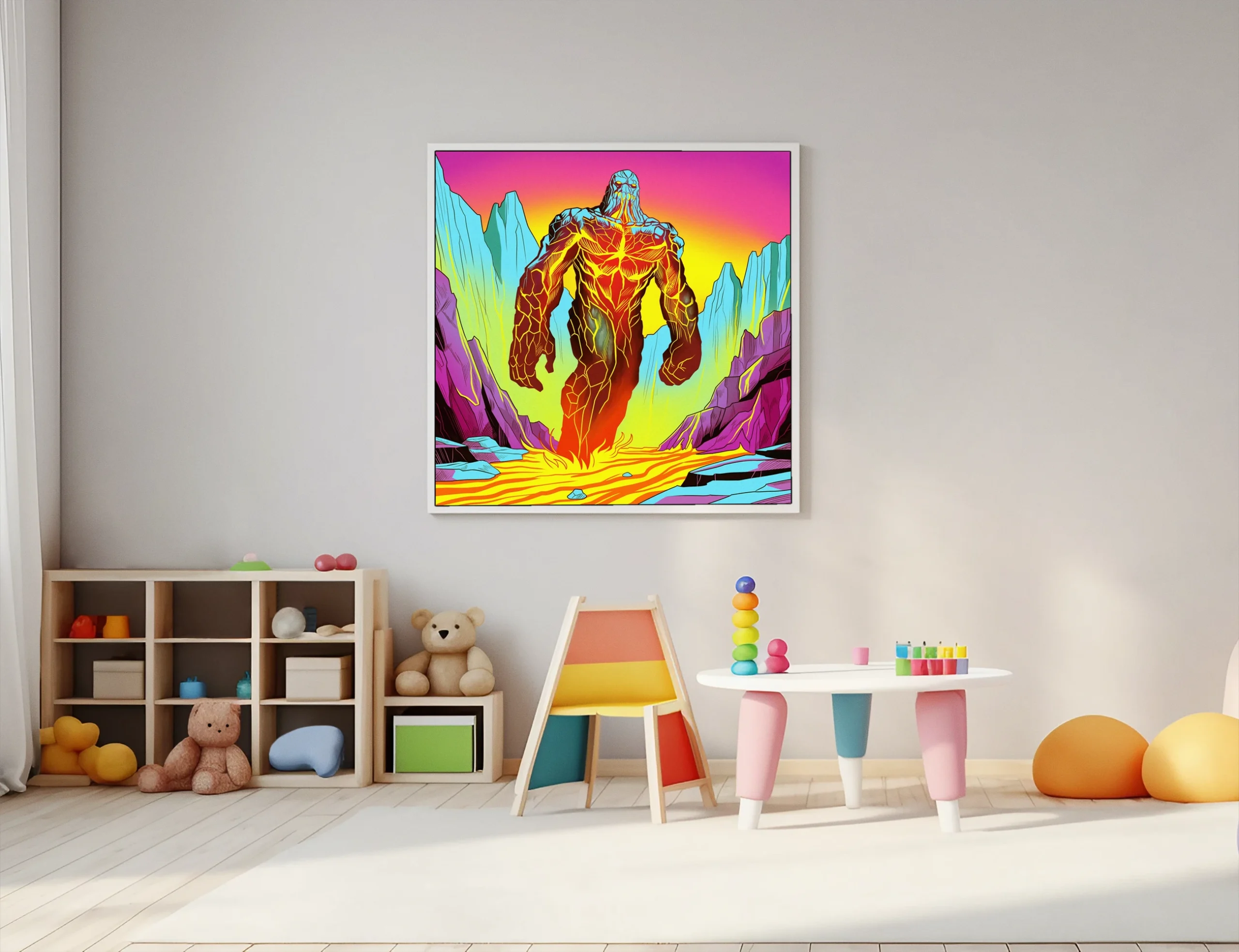 Lava Golem Art Fantasy Wall Art from Ward TCG