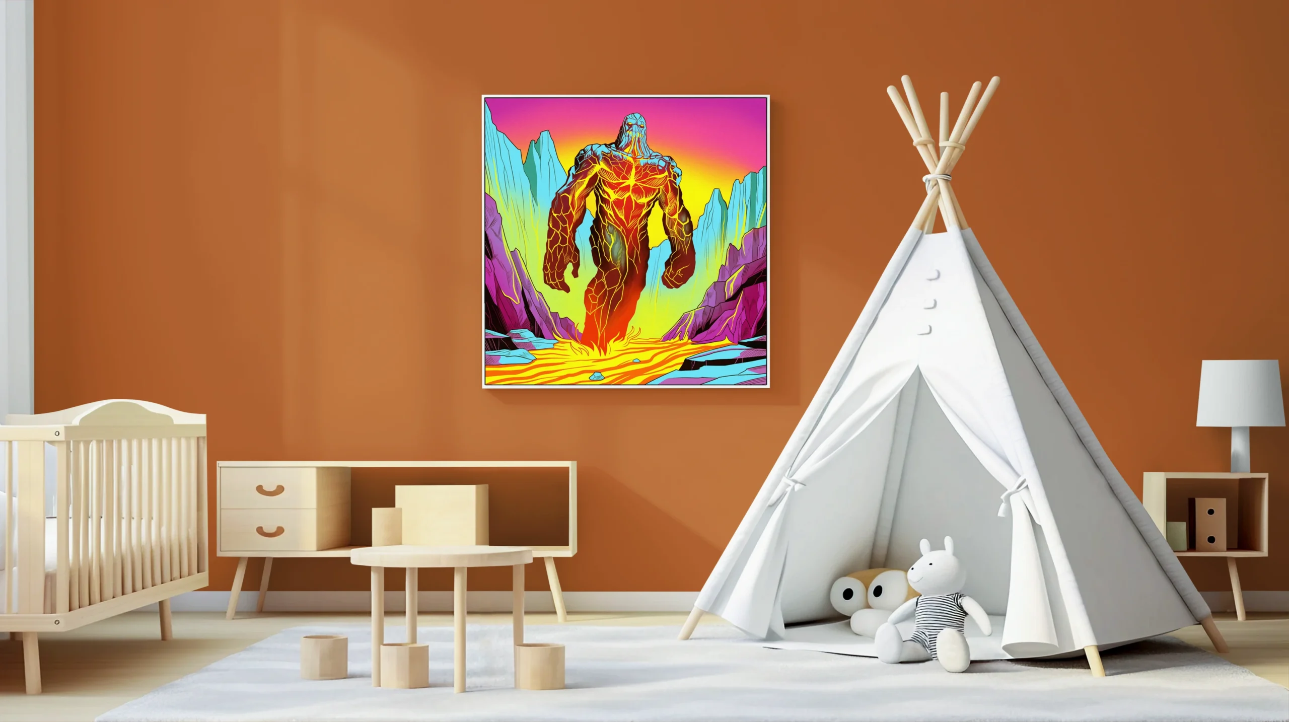 Lava Golem Art Fantasy Wall Art from Ward TCG - Image 5