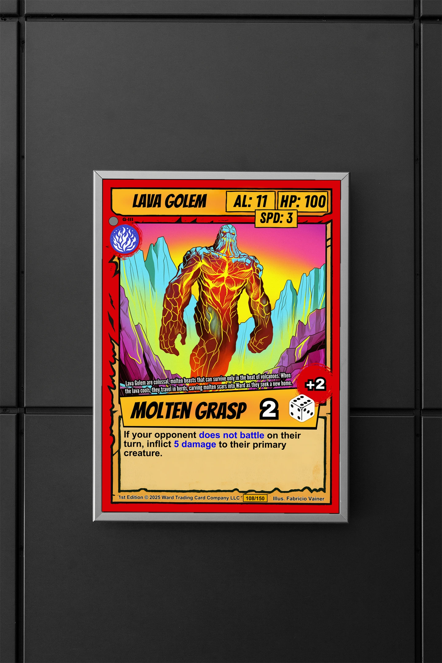 Lava Golem Fantasy Wall Art from Ward TCG - Image 5