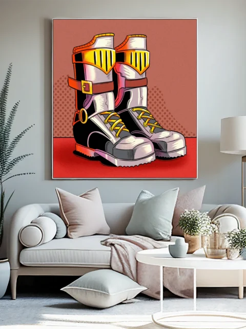 Lead Boots Art Fantasy Canvas Print from Ward TCG
