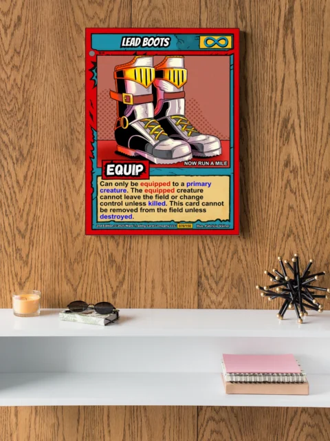 Lead Boots Fantasy Canvas Print from Ward TCG