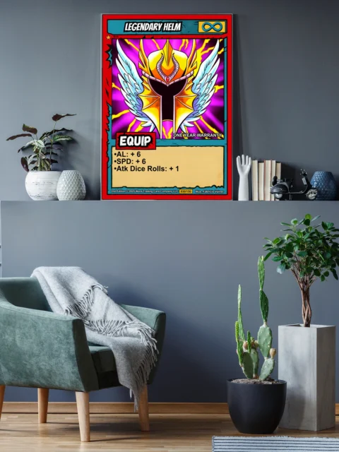 Legendary Helm Fantasy Wall Art from Ward TCG