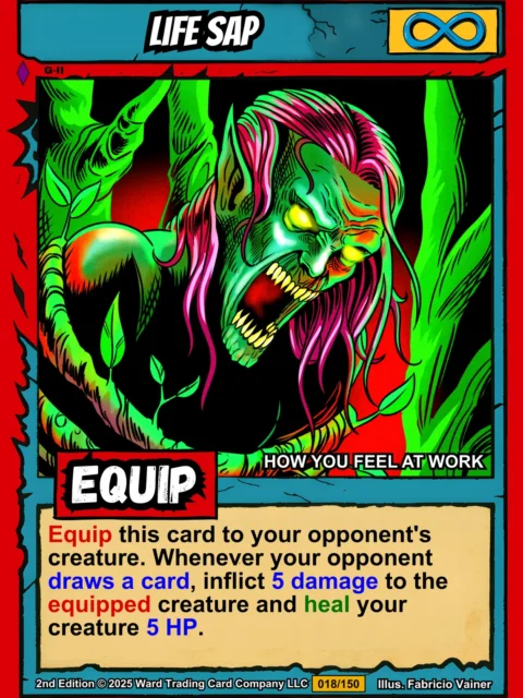 Alternative view of Life Sap Canvas Art Print from Ward TCG