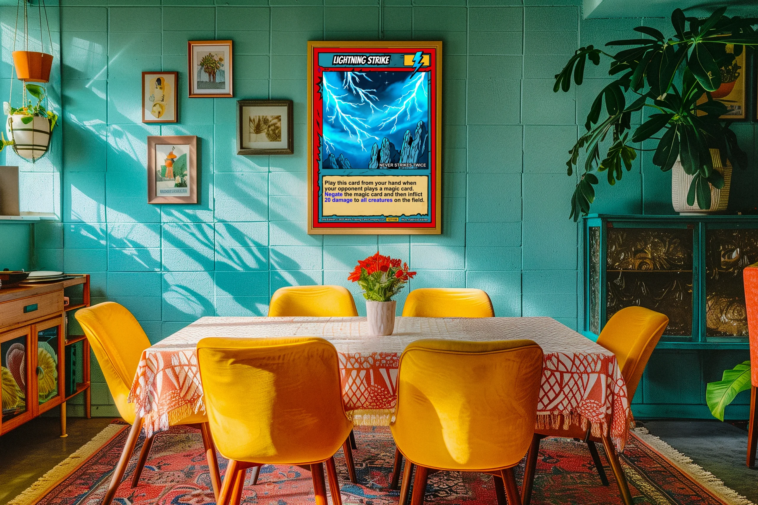 Lightning Strike Fantasy Art Print from Ward TCG - Image 5