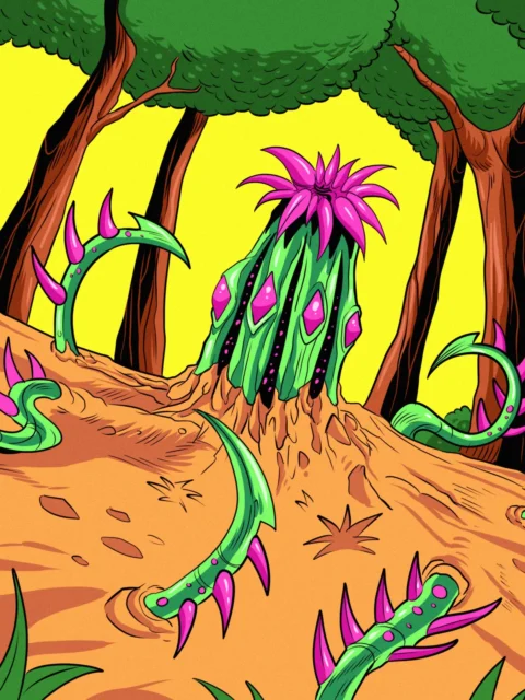 Alternative view of Living Trap Art Canvas Art Print from Ward TCG