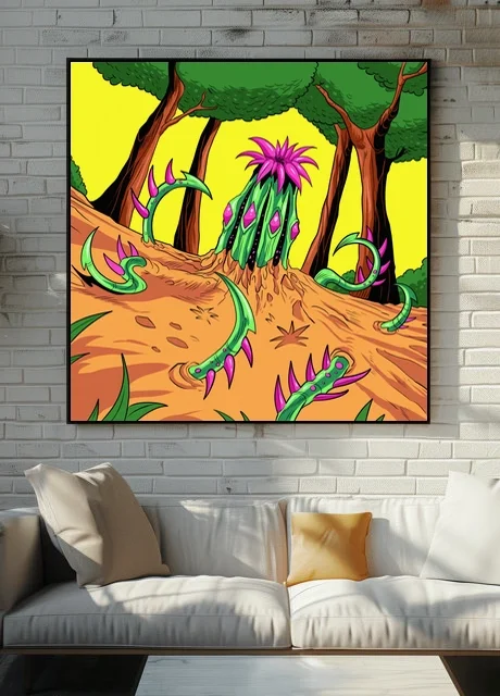 Living Trap Art Canvas Art Print from Ward TCG