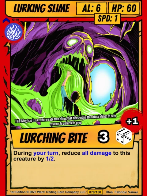 Alternative view of Lurking Slime Canvas Wall Art from Ward TCG