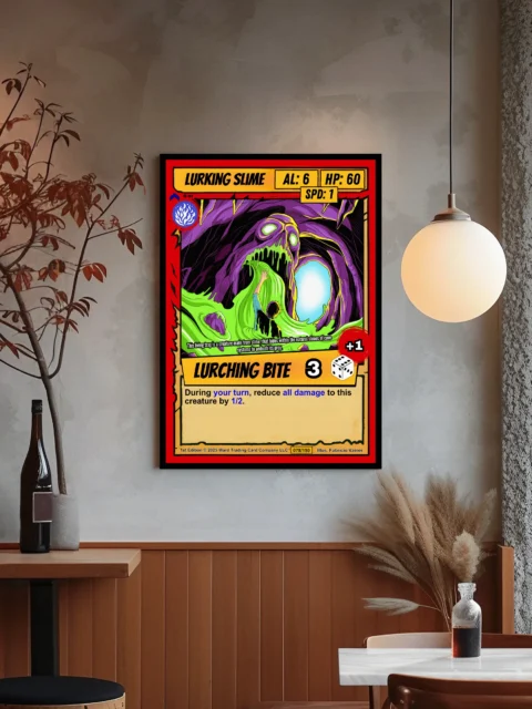 Lurking Slime Canvas Wall Art from Ward TCG