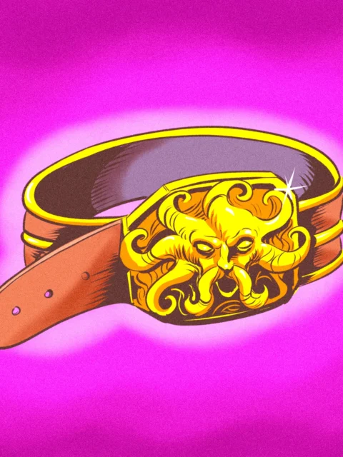 Alternative view of Magic Belt Art Fantasy Art Print from Ward TCG