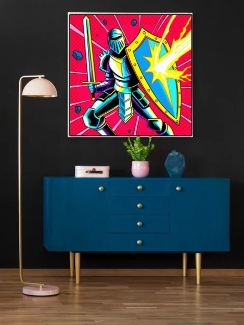 Magic Shield Art Canvas Print from Ward TCG