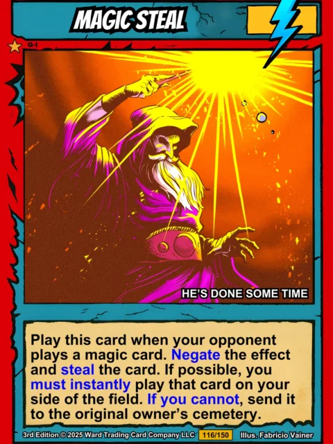 Alternative view of Magic Steal Fine Art Canvas from Ward TCG