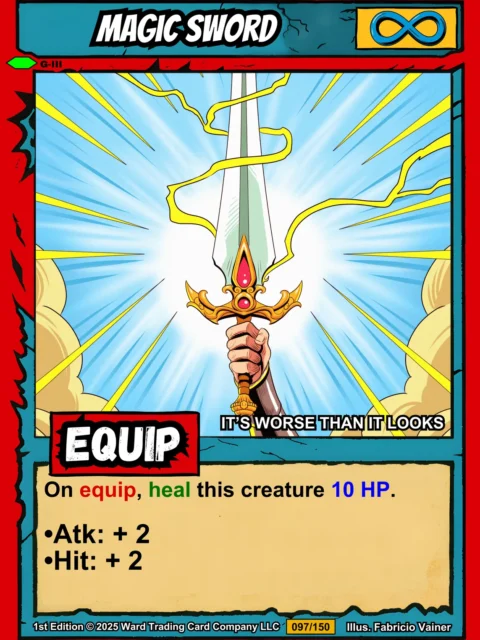 Alternative view of Magic Sword Fantasy Canvas Print from Ward TCG