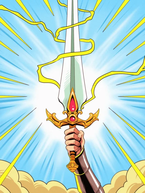 Alternative view of Magic Sword Art Gallery Archival Print from Ward TCG