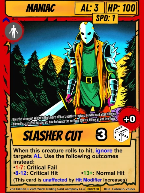 Alternative view of Maniac Fantasy Canvas Artwork from Ward TCG