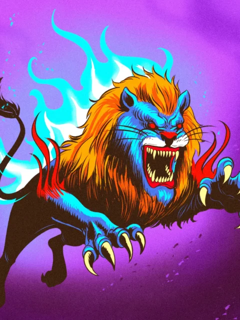 Alternative view of Manticore Art Canvas Print from Ward TCG