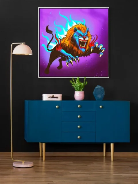 Manticore Art Canvas Print from Ward TCG