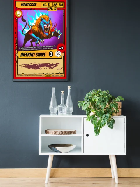 Manticore Fantasy Wall Art from Ward TCG