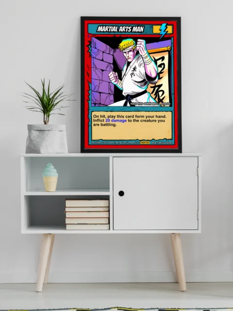 Martial Arts Man Fine Art Canvas from Ward TCG