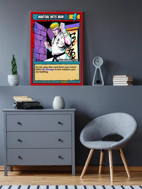 Martial Arts Man Fine Art Canvas from Ward TCG