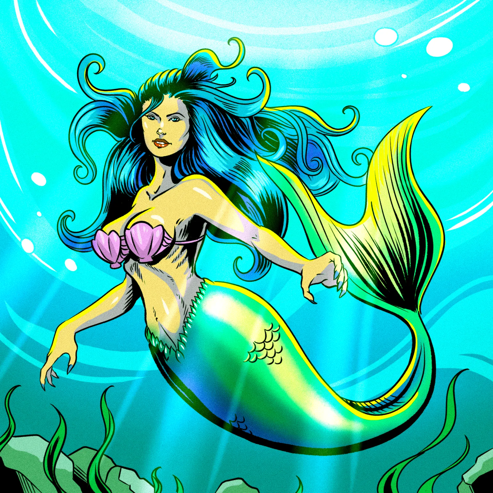 Melody Of The Deep Art Fantasy Wall Art from Ward TCG - Image 2