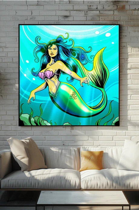 Melody Of The Deep Art Fantasy Wall Art from Ward TCG - Image 5