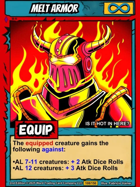 Alternative view of Melt Armor Canvas Art Print from Ward TCG