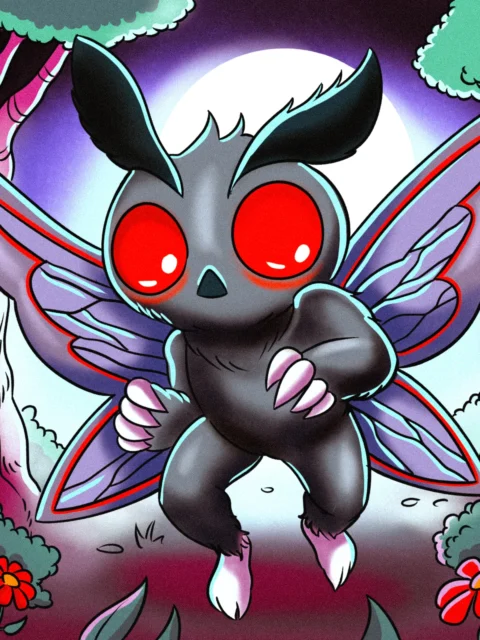 Alternative view of Meta Moth Art Fantasy Art Print from Ward TCG