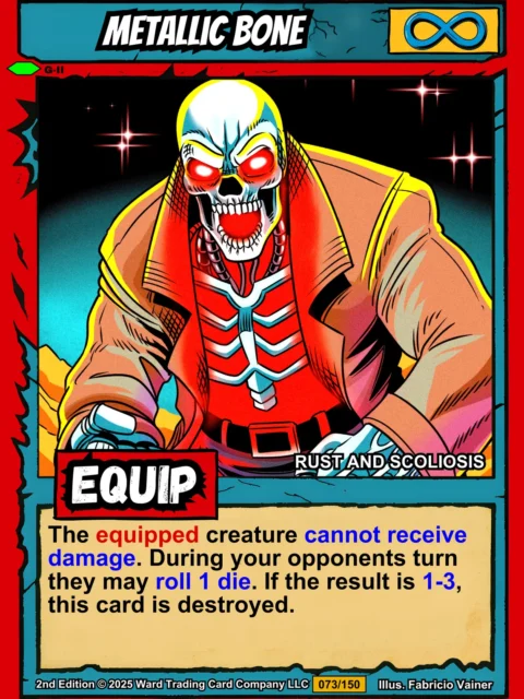 Alternative view of Metallic Bone Fantasy Art Print from Ward TCG