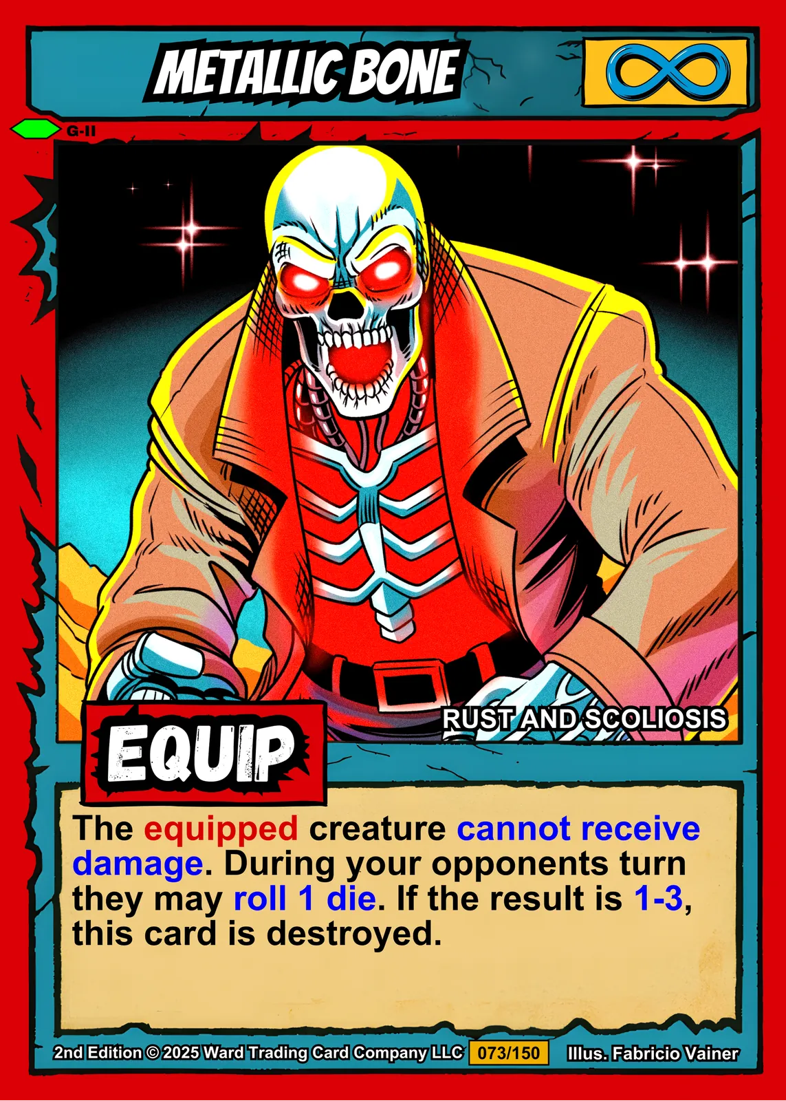 Metallic Bone Fantasy Art Print from Ward TCG - Image 2