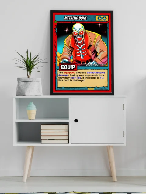 Metallic Bone Fantasy Art Print from Ward TCG