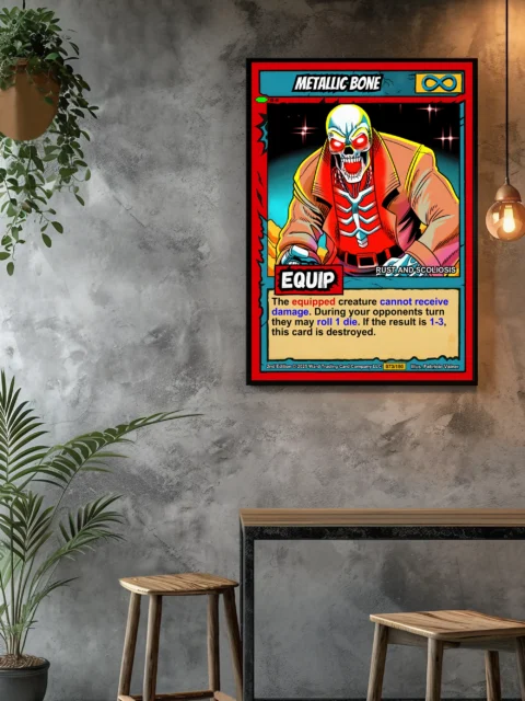 Metallic Bone Fantasy Art Print from Ward TCG