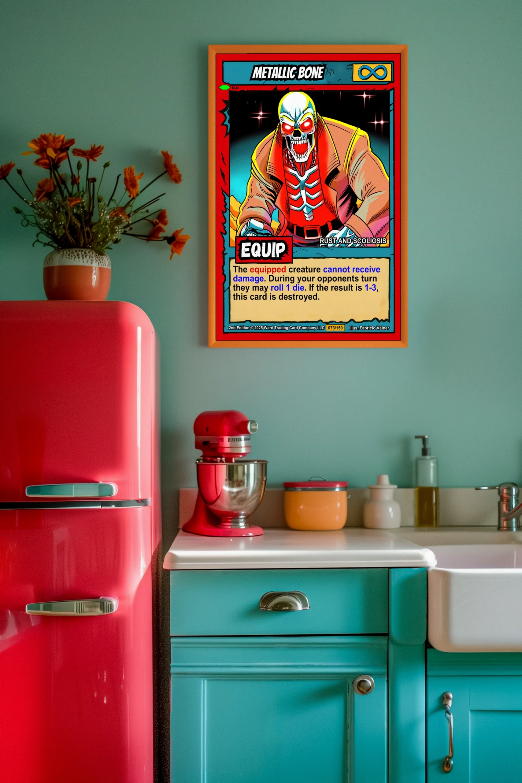 Metallic Bone Fantasy Art Print from Ward TCG - Image 4