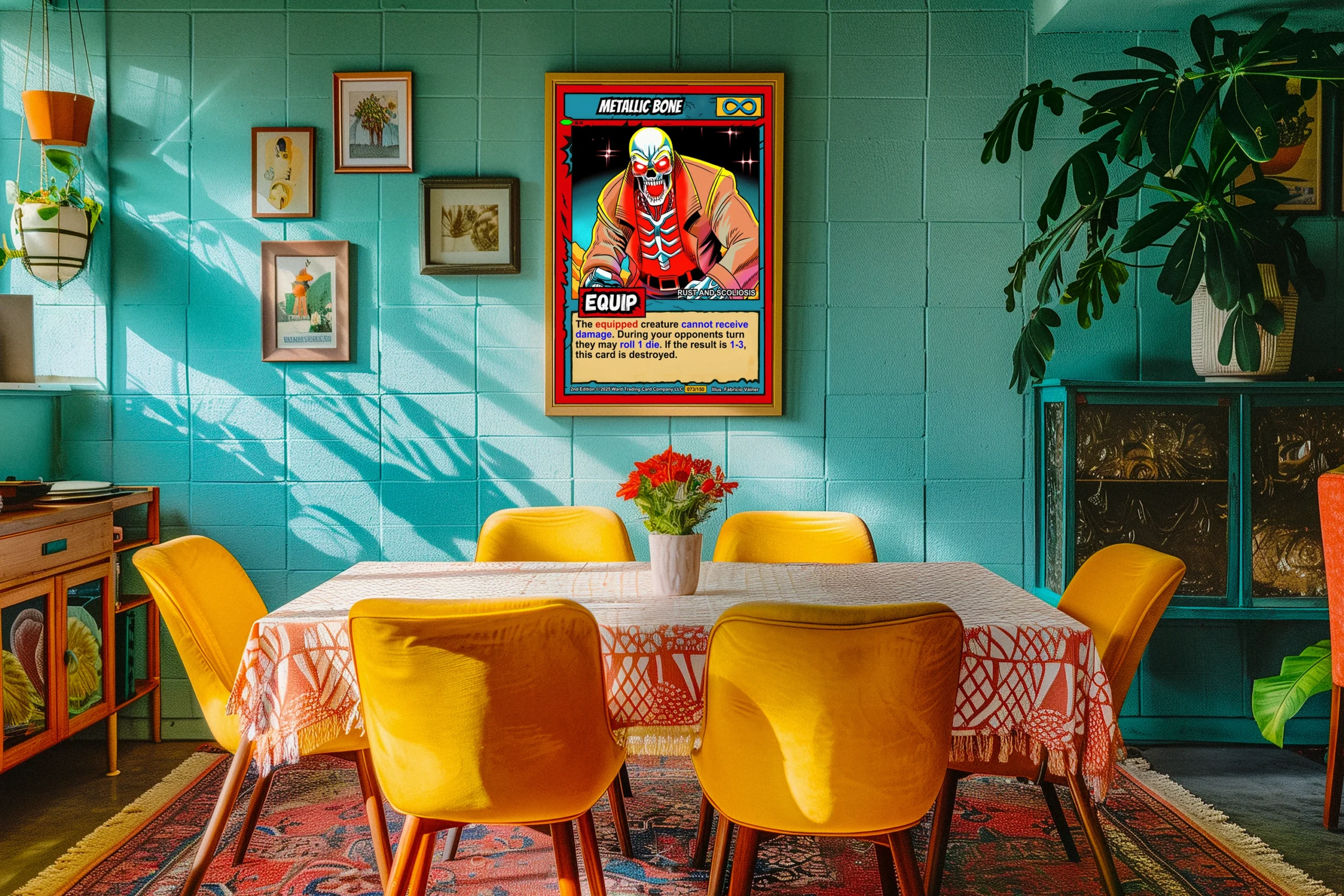 Metallic Bone Fantasy Art Print from Ward TCG - Image 5